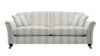 Grand Sofa. Paris Narrow Stripe Silver - Grade B